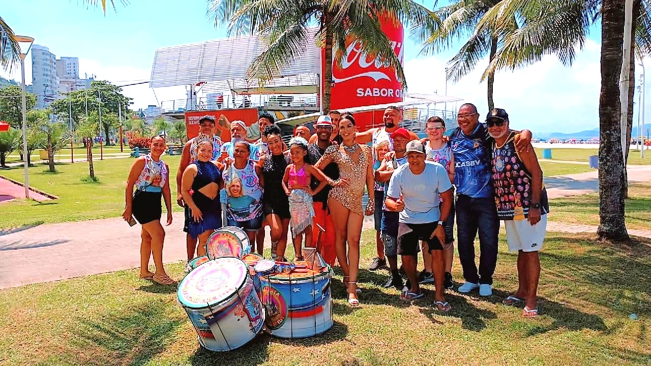 LICABBV SV - Membros e amigos. Carnaval 2025. Membros e amigos da LICABBV na praia em São Vicente.
