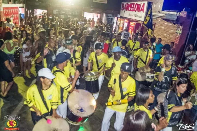 Bloco organizadp pela LICABBV arrastando multidões.